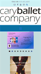 Mobile Screenshot of caryballetcompany.org