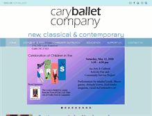 Tablet Screenshot of caryballetcompany.org
